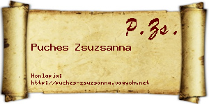 Puches Zsuzsanna névjegykártya